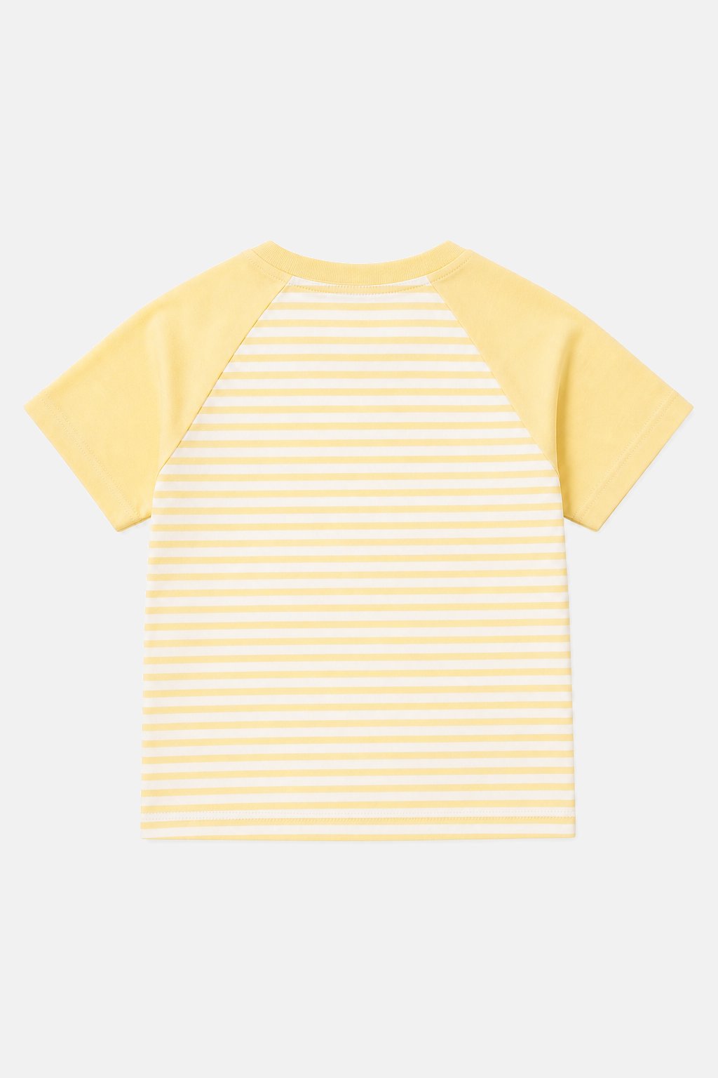Butter Yellow Striped Raglan Tee view 2