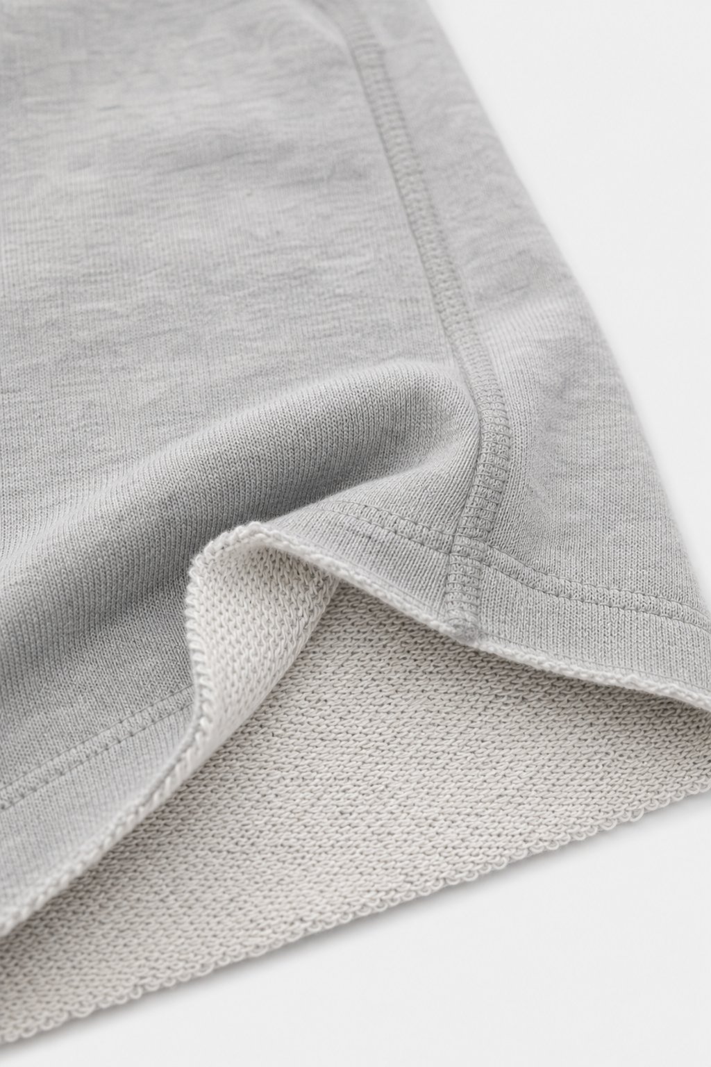 Heather Grey French Terry Shorts view 3