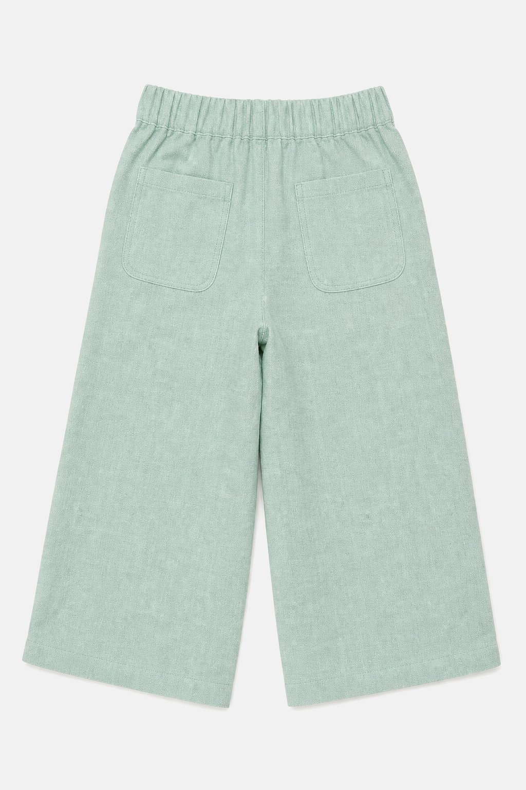 Mint Green Linen Wide-Leg Pants view 2