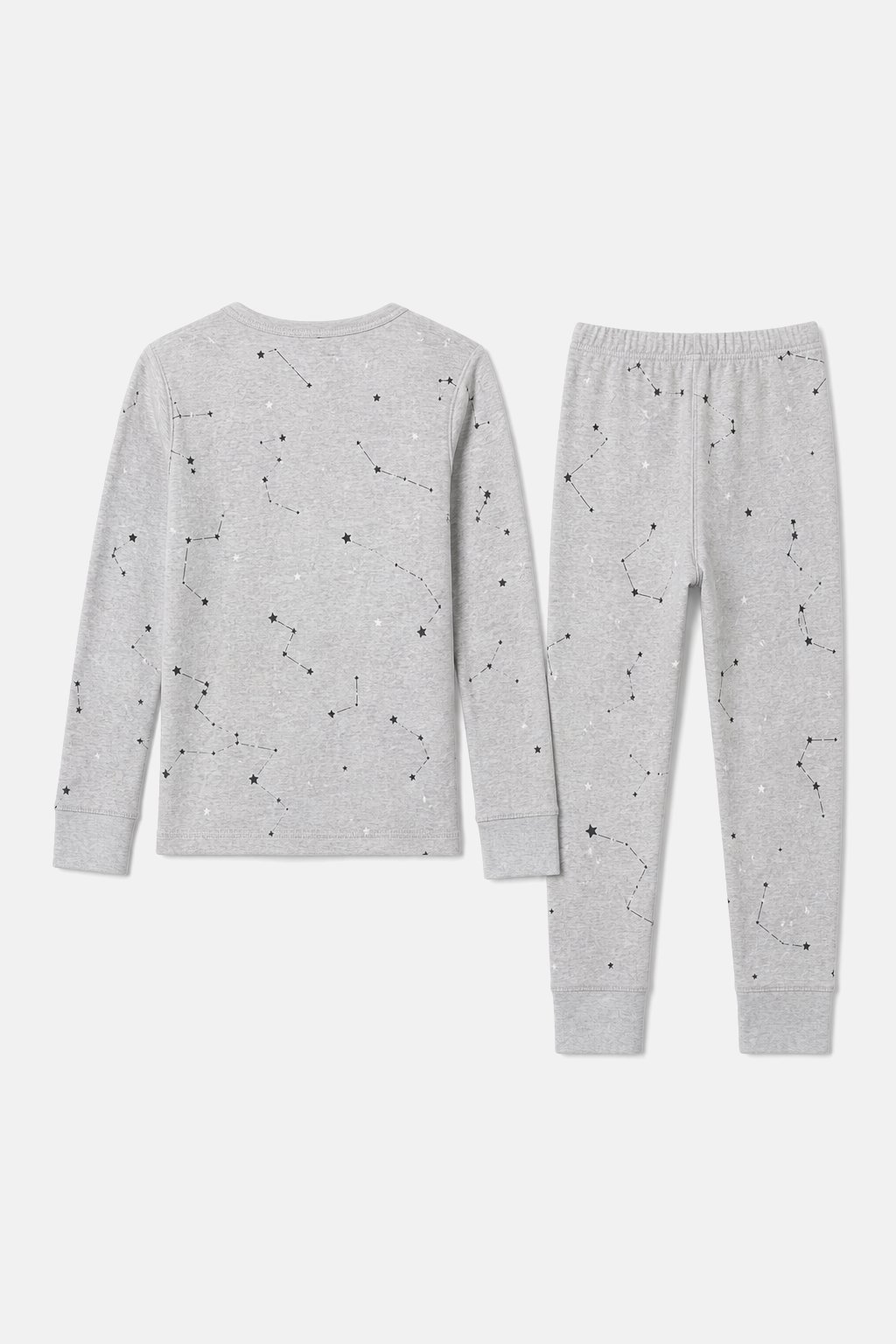 Cream Constellation Print Pajama Set view 2