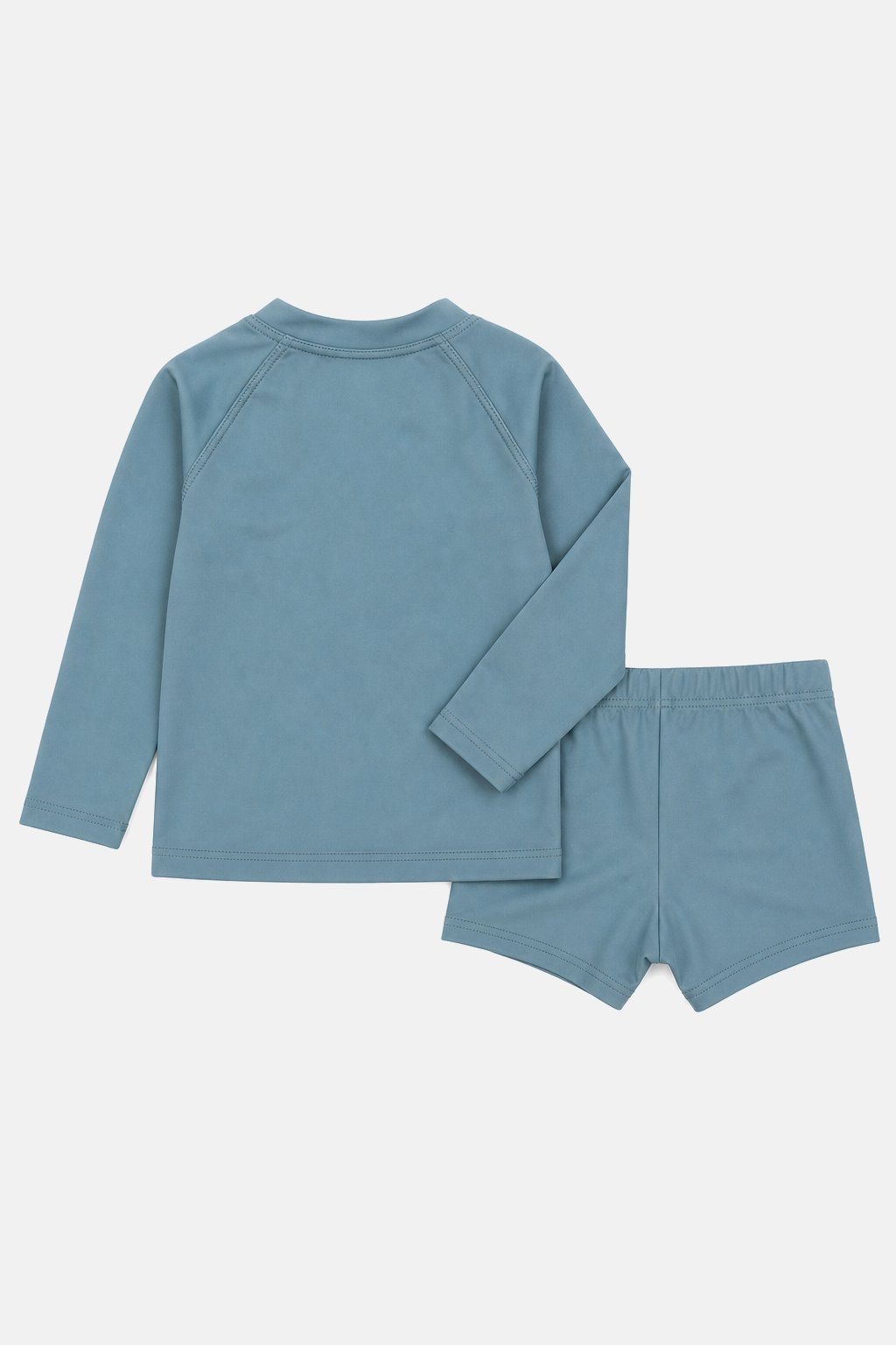 Dusty Teal Sun-Safe Rash Guard Set view 2