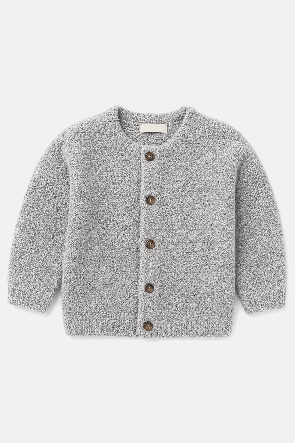 Heather Grey Boucle Cardigan