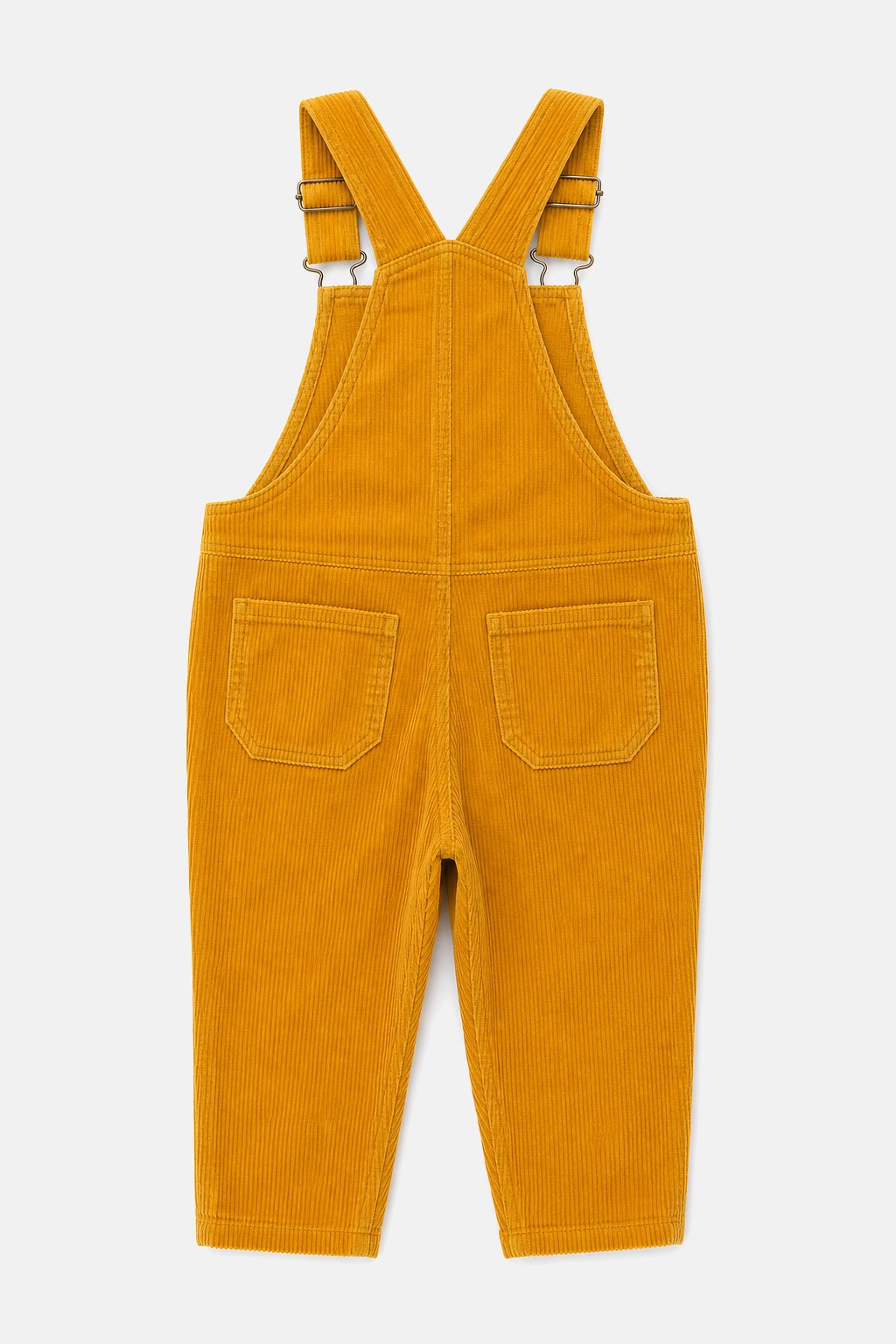 Warm Mustard Corduroy Overalls view 2
