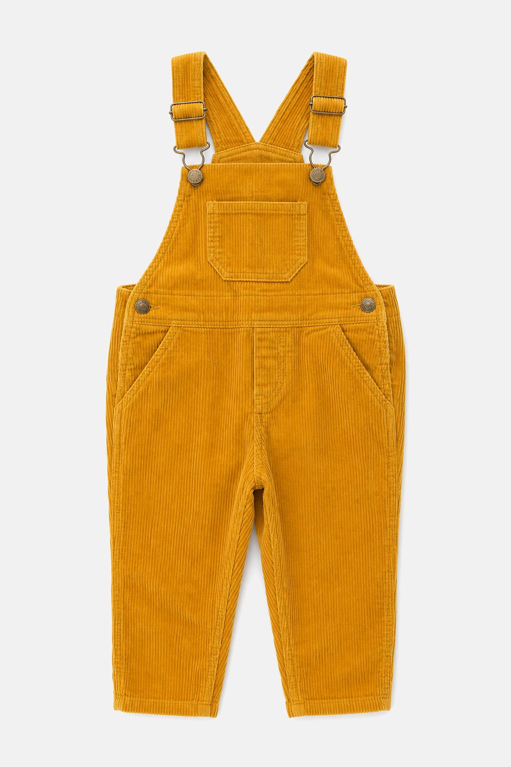 Warm Mustard Corduroy Overalls