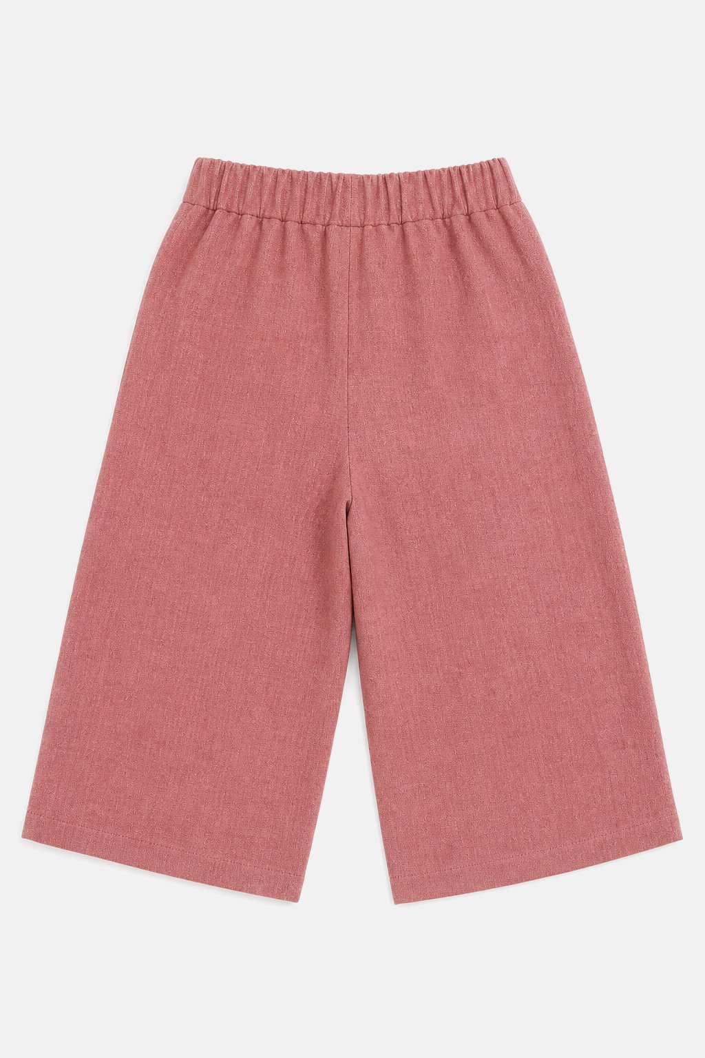 Dusty Rose Wide-Leg Linen Pants view 2