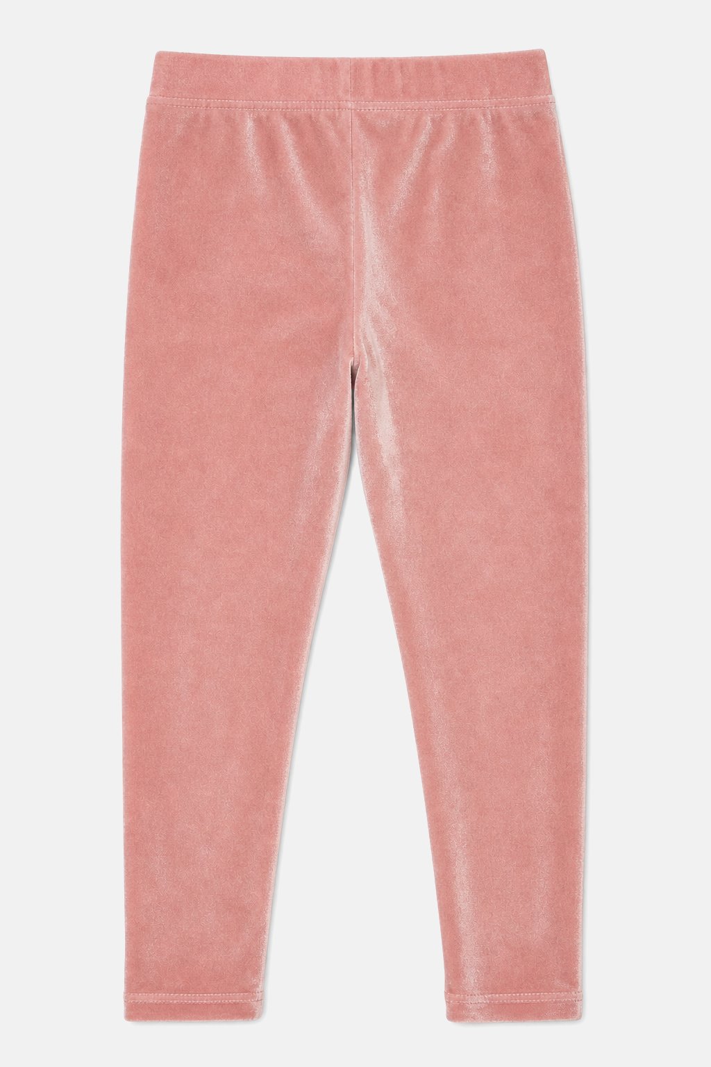 Blush Pink Velvet Leggings view 2