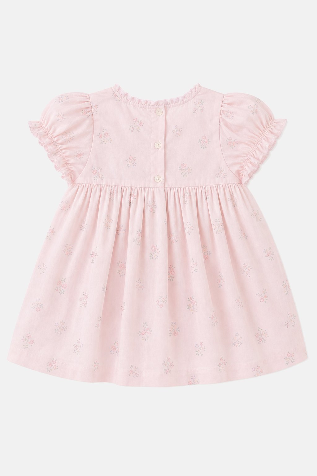 Ballet Pink Embroidered Smock Dress view 2