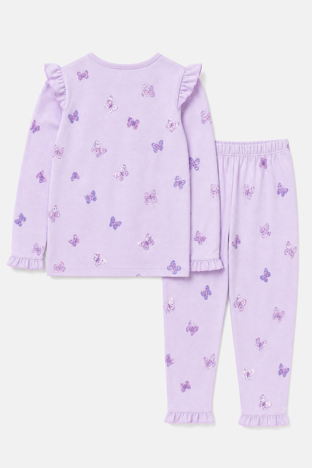 Lilac Butterfly Pajama Set view 2