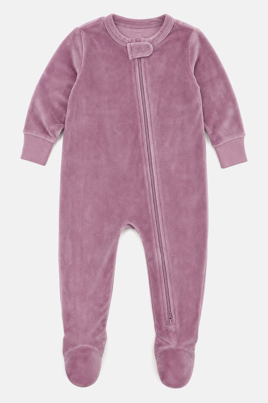 Mauve Velour Zip Sleeper