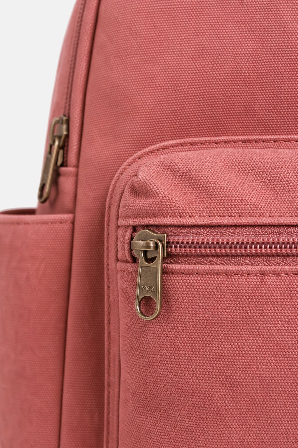 Dusty Rose Canvas Backpack view 3