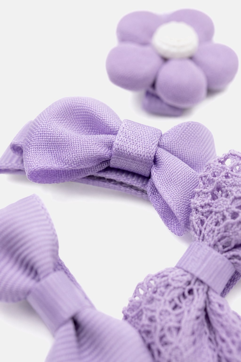 Lavender Hair Clip Set view 3