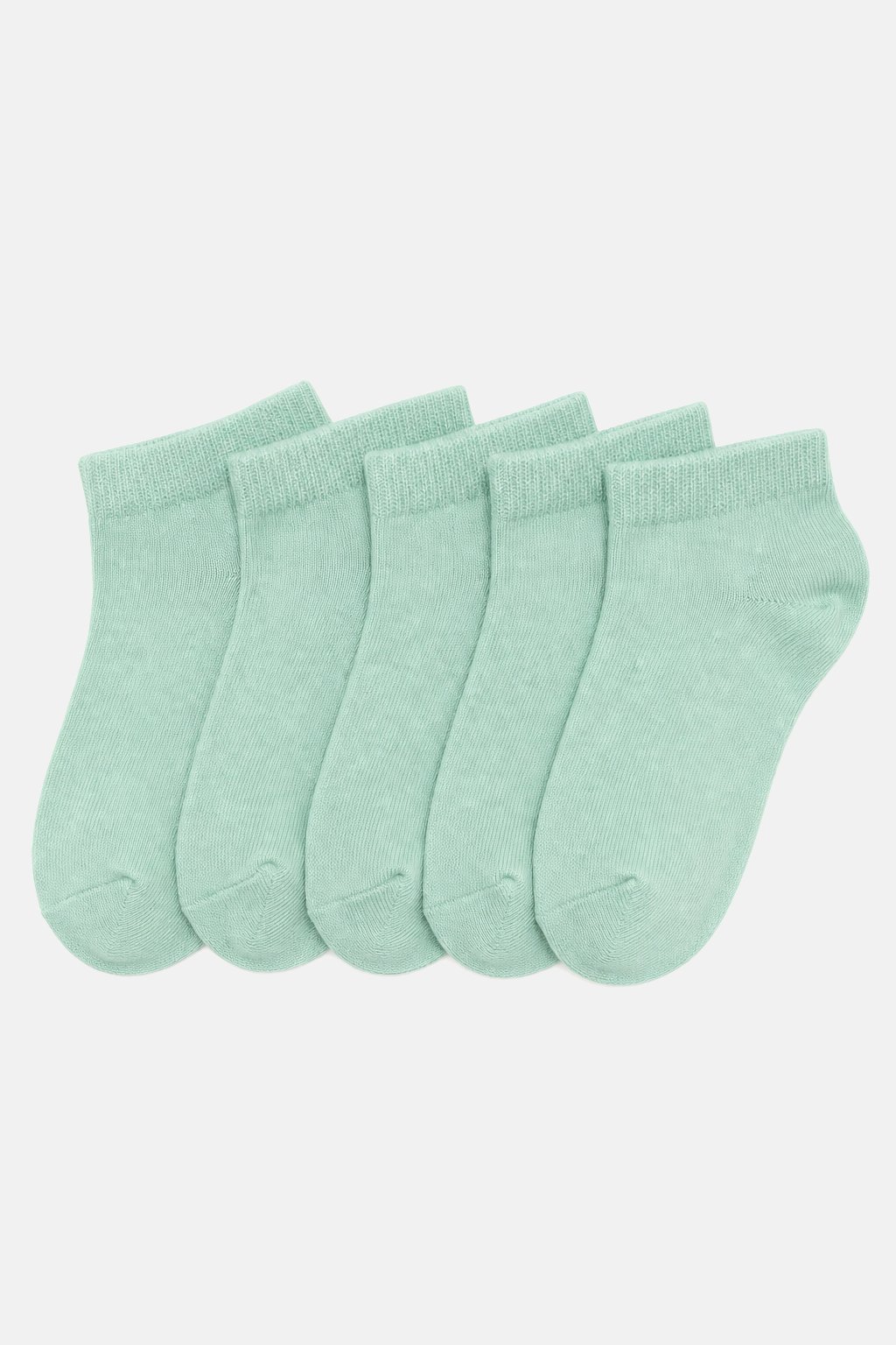 Mint Green Ankle Socks 5-Pack
