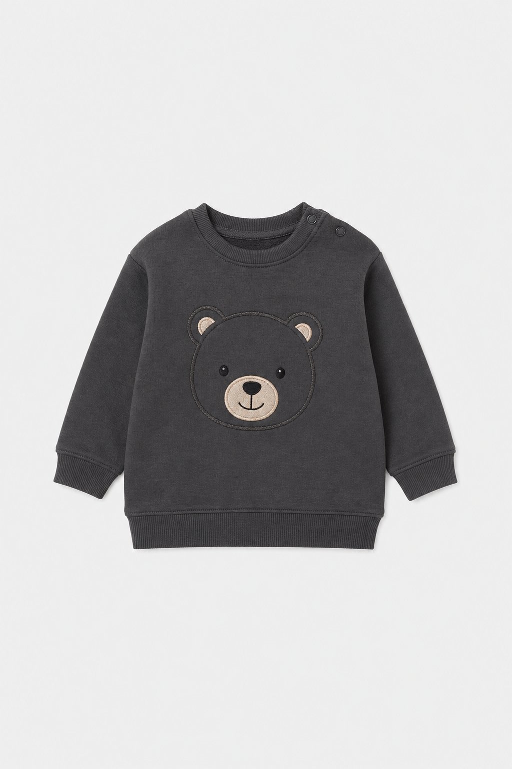 Charcoal Bear Graphic Sweatshirt
