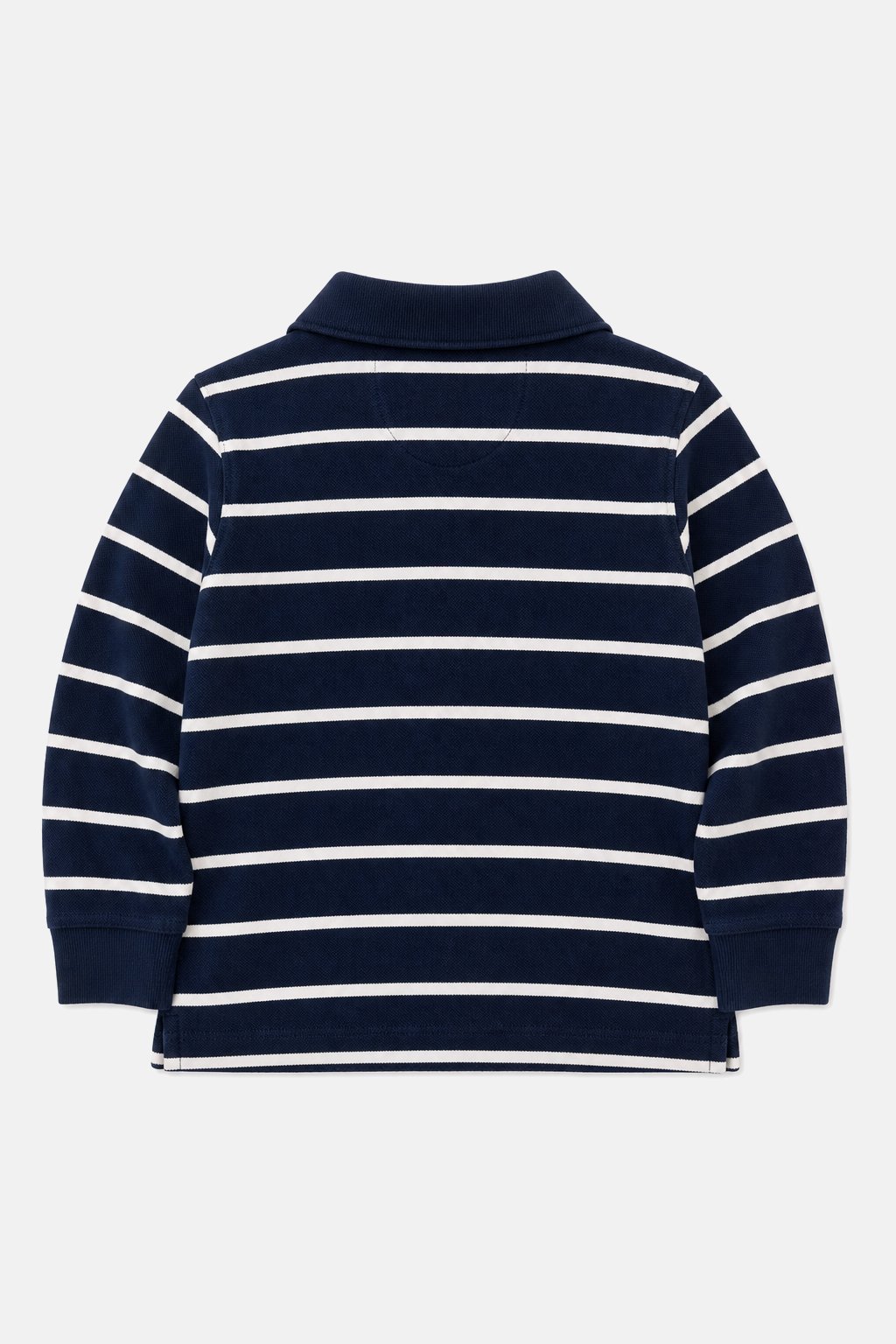 Navy Stripe Long-Sleeve Polo view 2