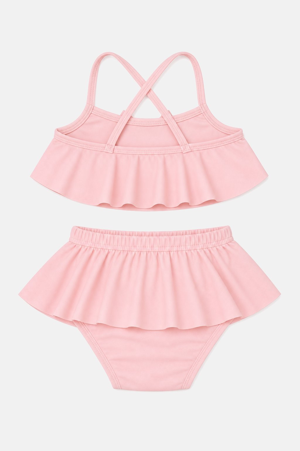Blush Pink Skirted Swim Bottom Set view 2