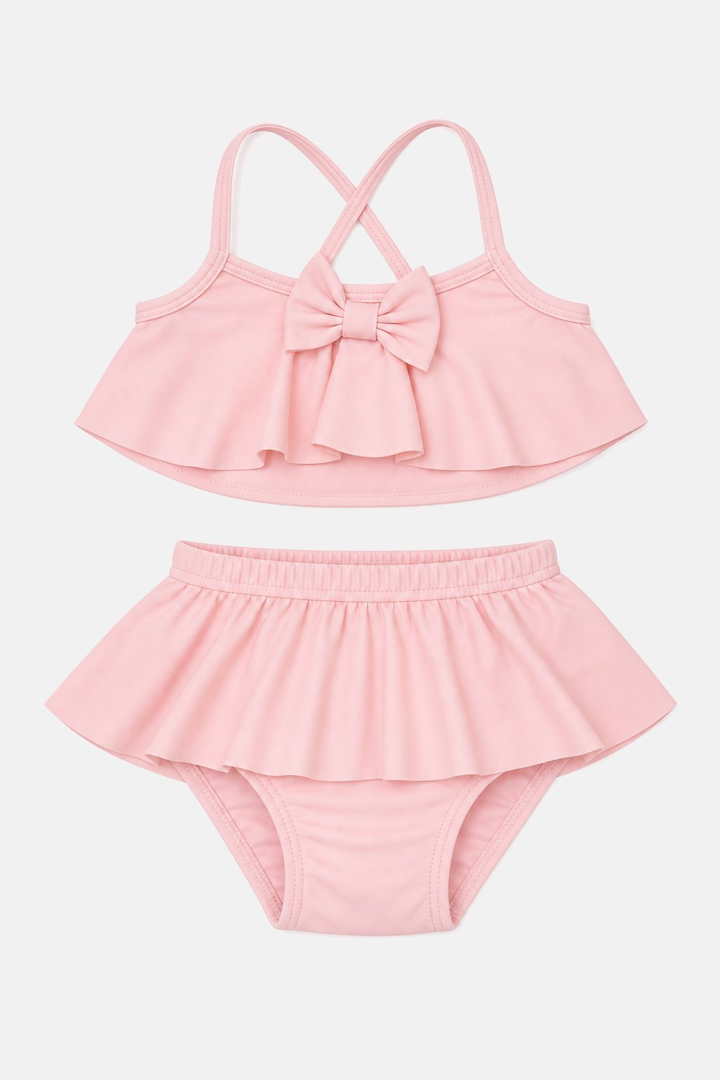 Blush Pink Skirted Swim Bottom Set