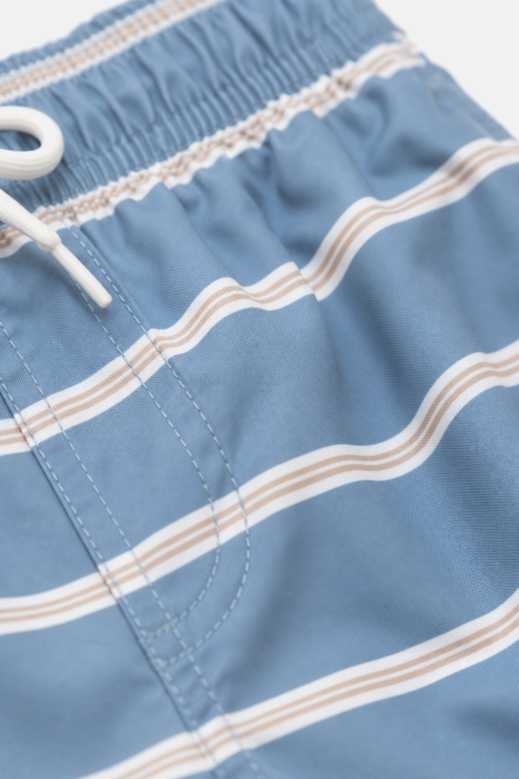 Steel Blue Striped Board Shorts view 3