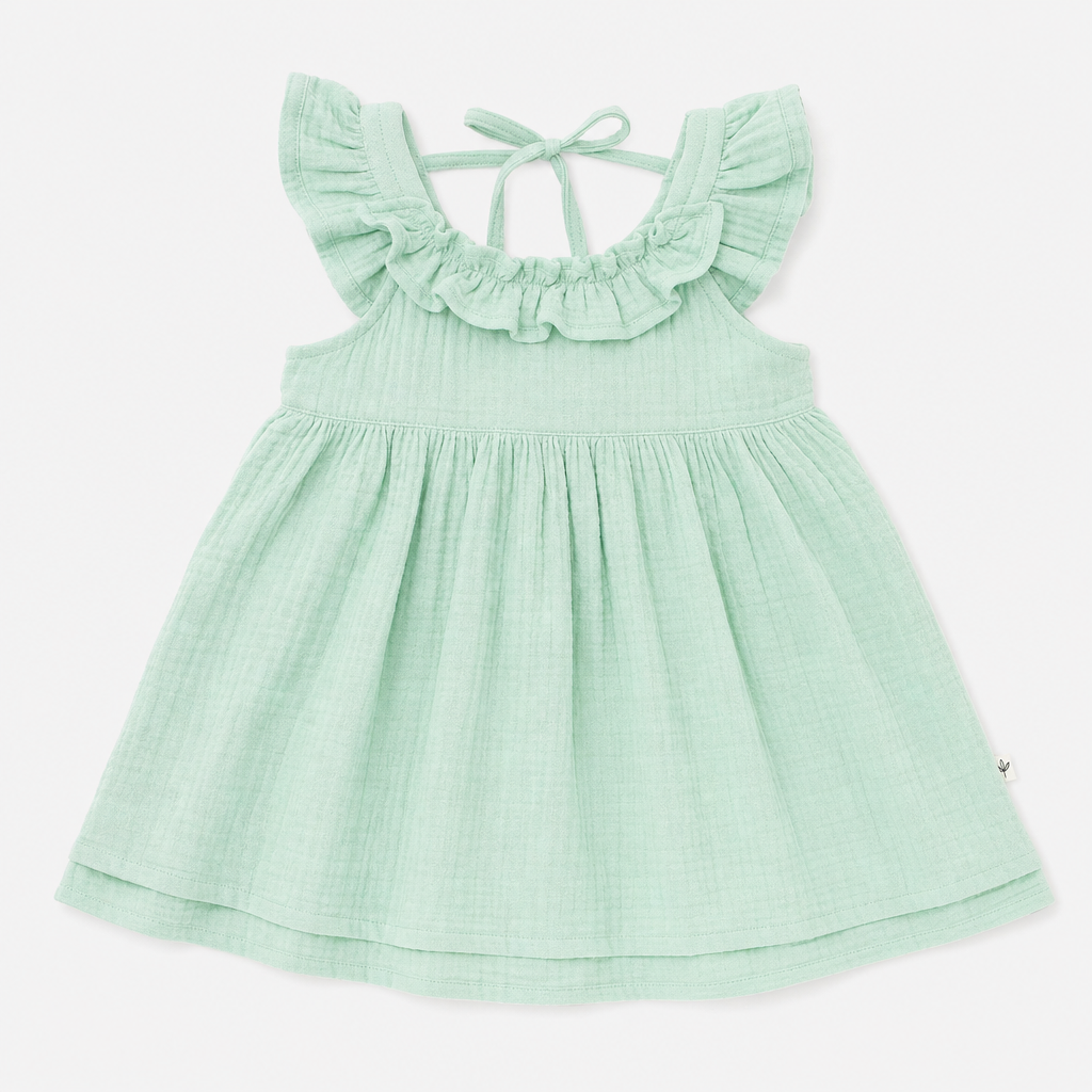 Mint Green Muslin Dress
