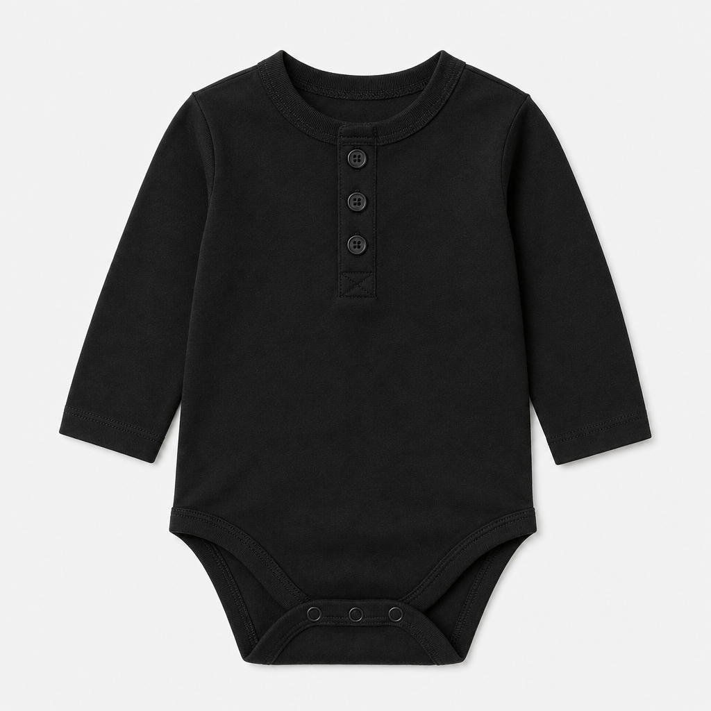 Black Henley Bodysuit