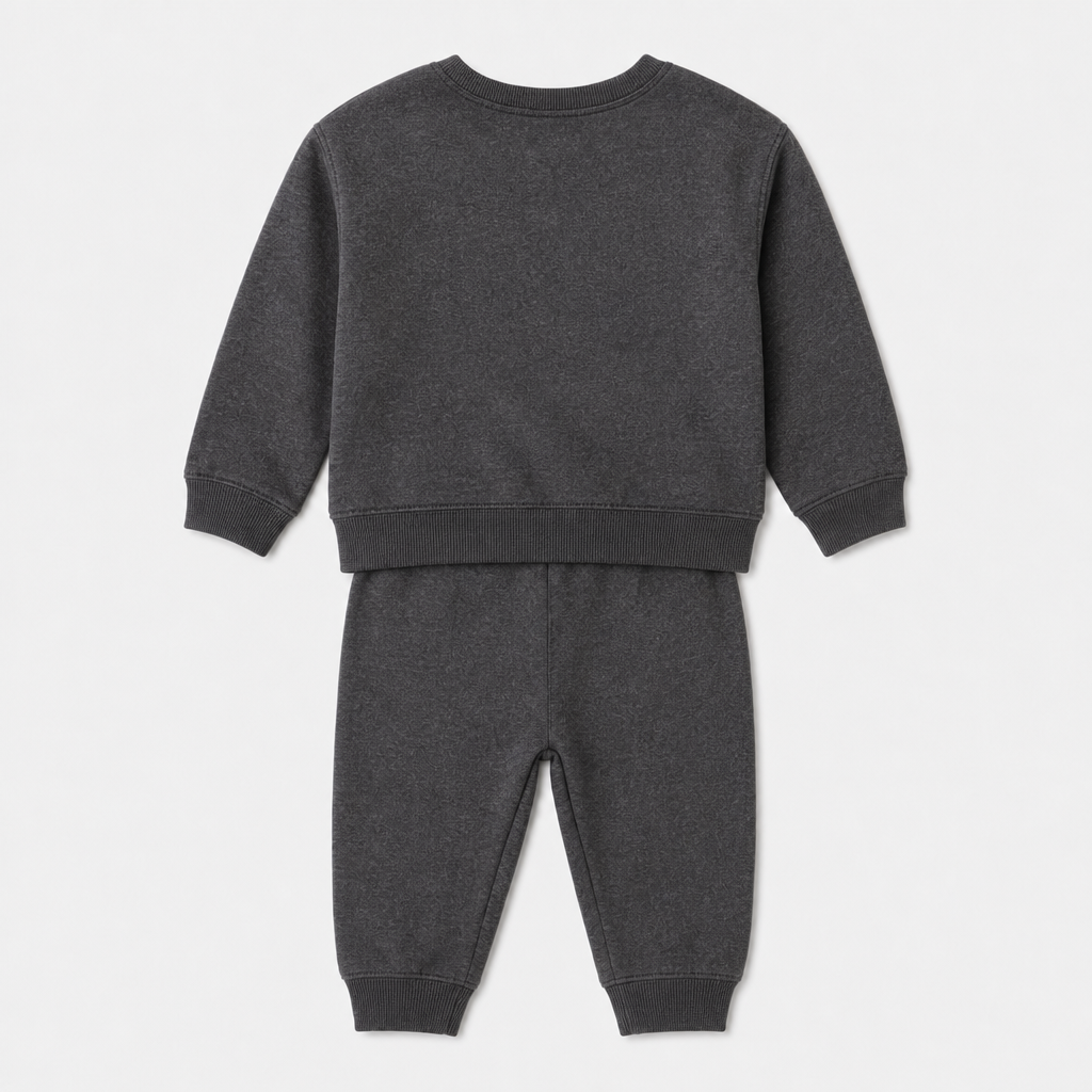 Charcoal French Terry Jogger Set view 2