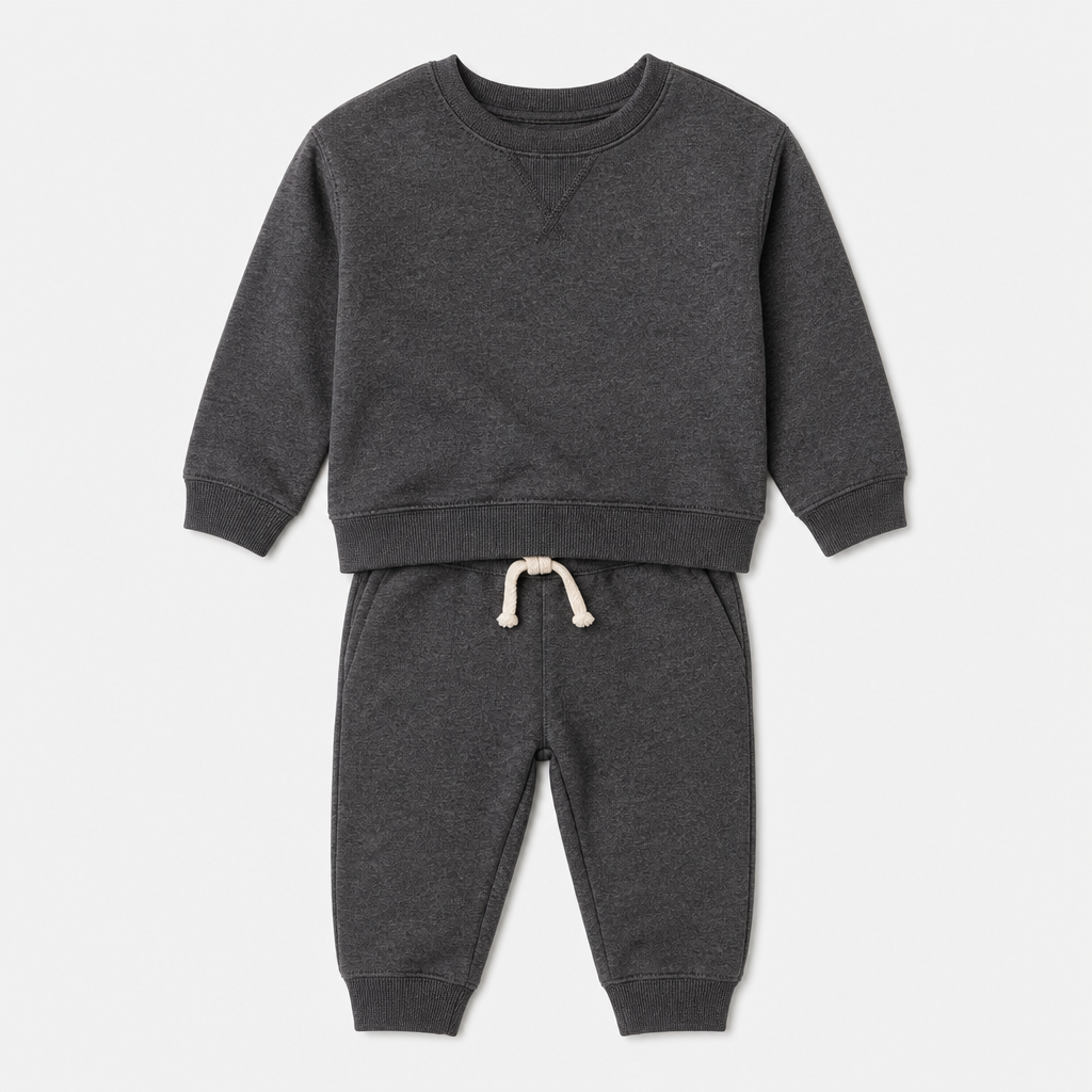 Charcoal French Terry Jogger Set