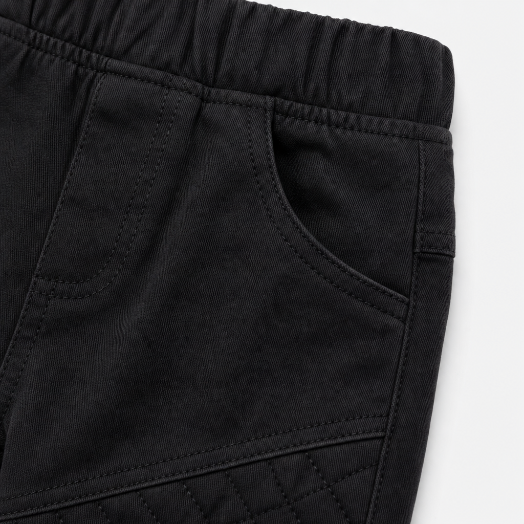 Black Moto Jogger Pants view 3