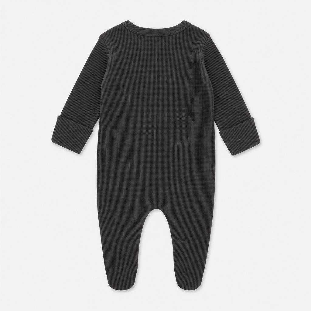 Charcoal Waffle Knit Sleeper view 2
