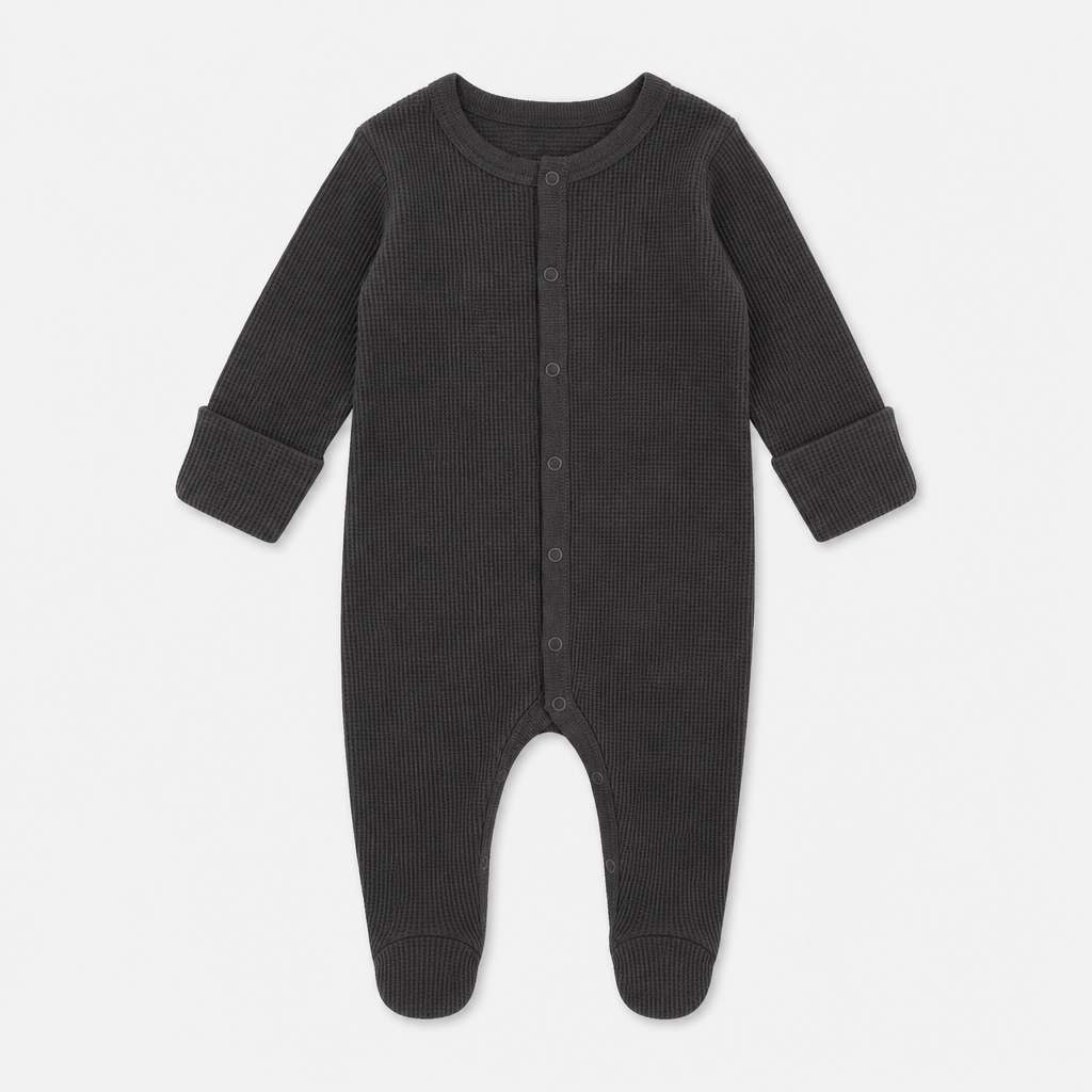 Charcoal Waffle Knit Sleeper