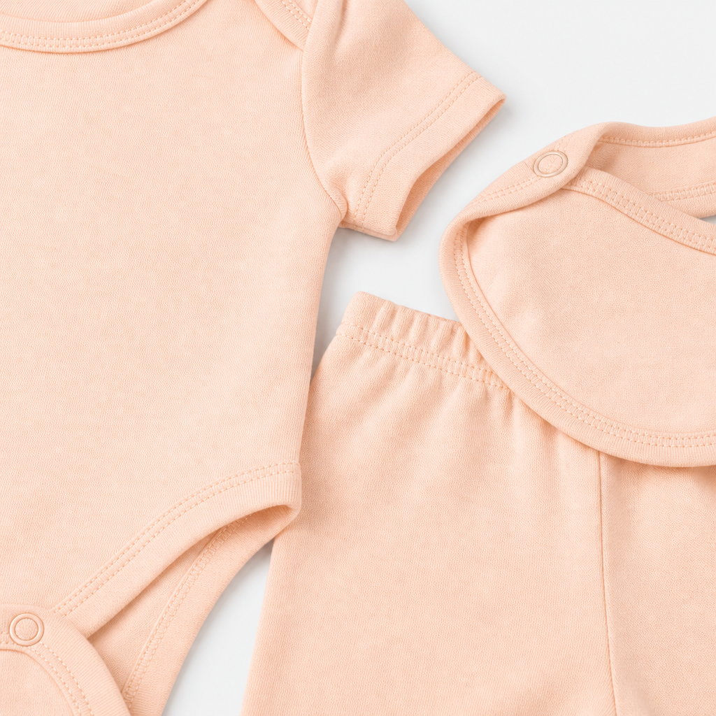 Pale Peach Layette Set view 3