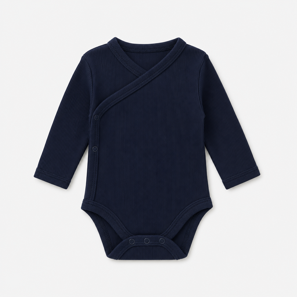 Dark Navy Ribbed Bodysuit