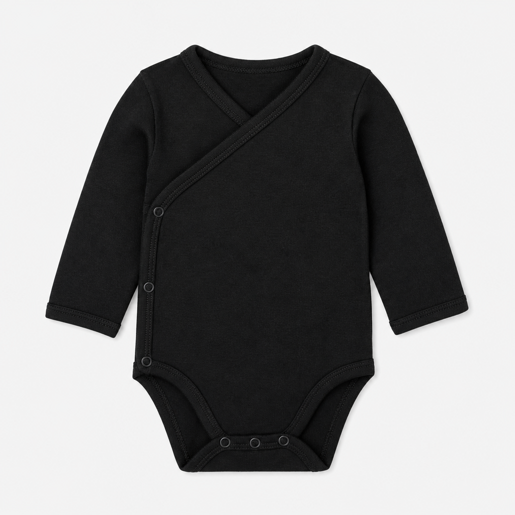 Black Kimono Bodysuit
