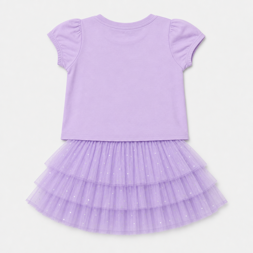 Lavender Tulle Skirt Set view 2