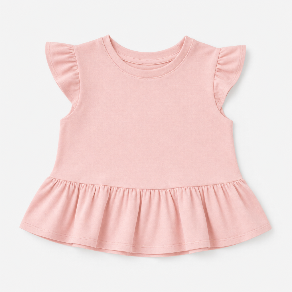 Blush Pink Peplum Top