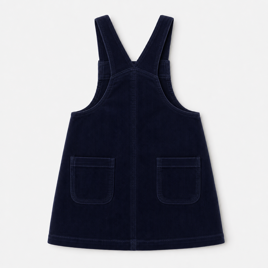 Dark Navy Corduroy Dress view 2
