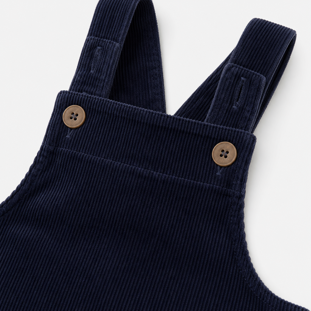 Dark Navy Corduroy Dress view 3