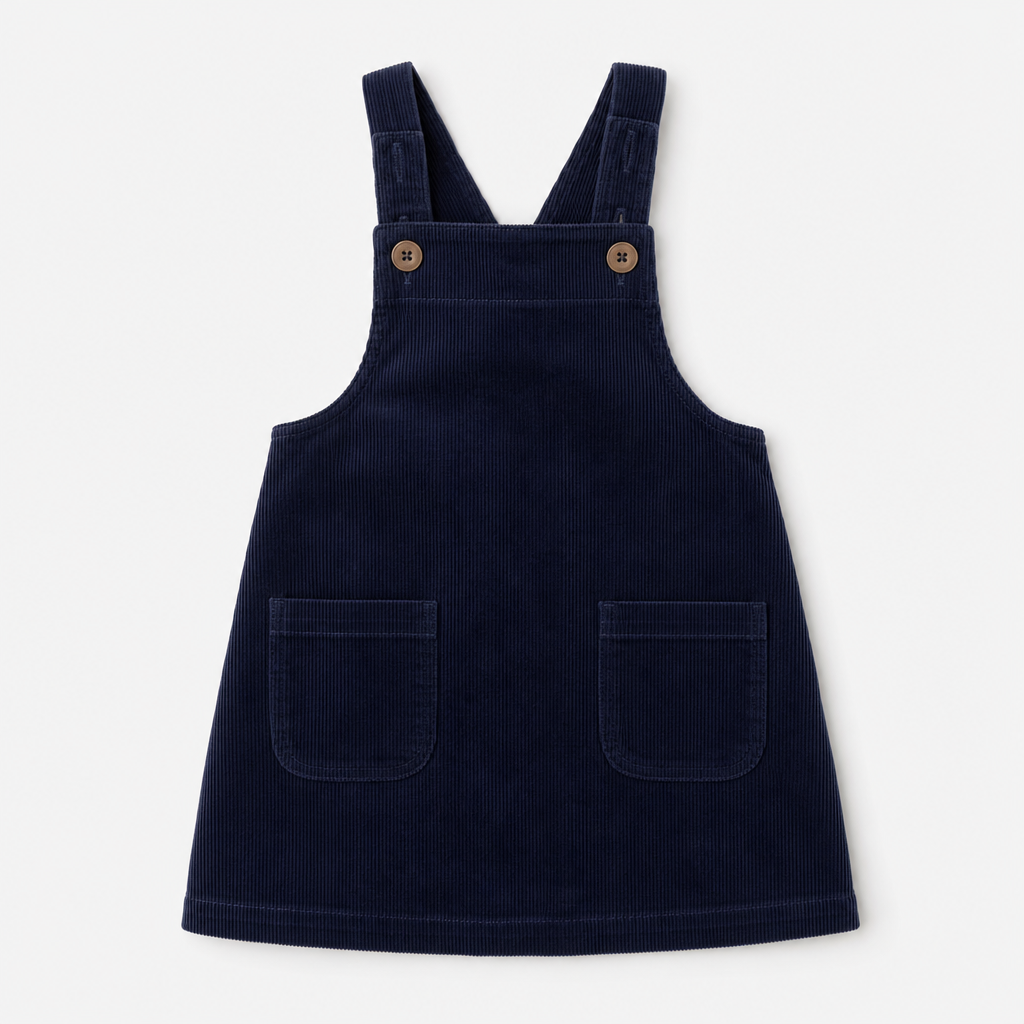 Dark Navy Corduroy Dress