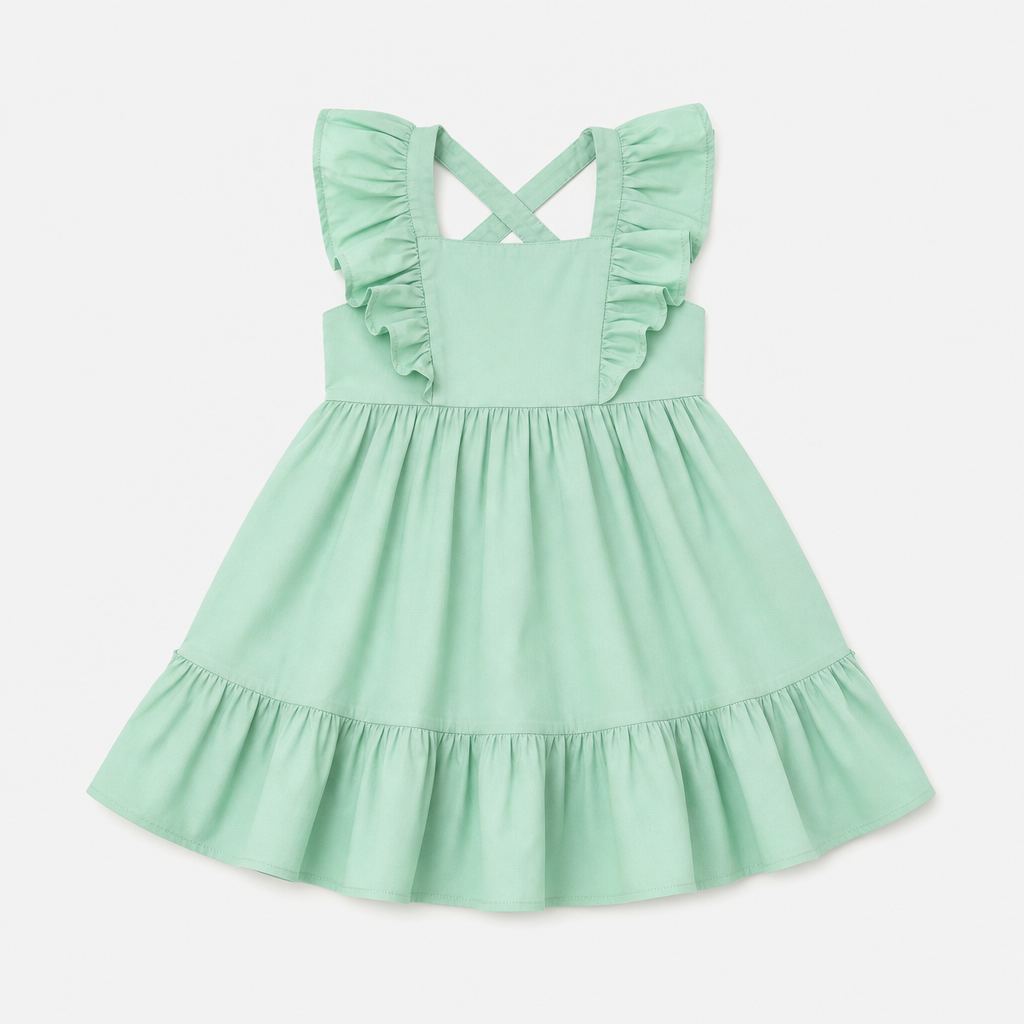 Mint Green Ruffle Dress