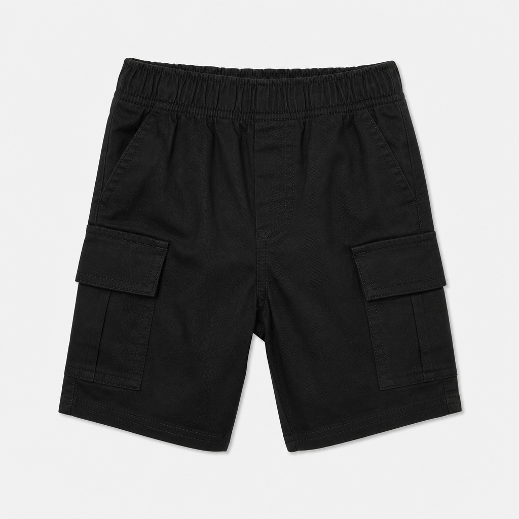 Black Cargo Shorts