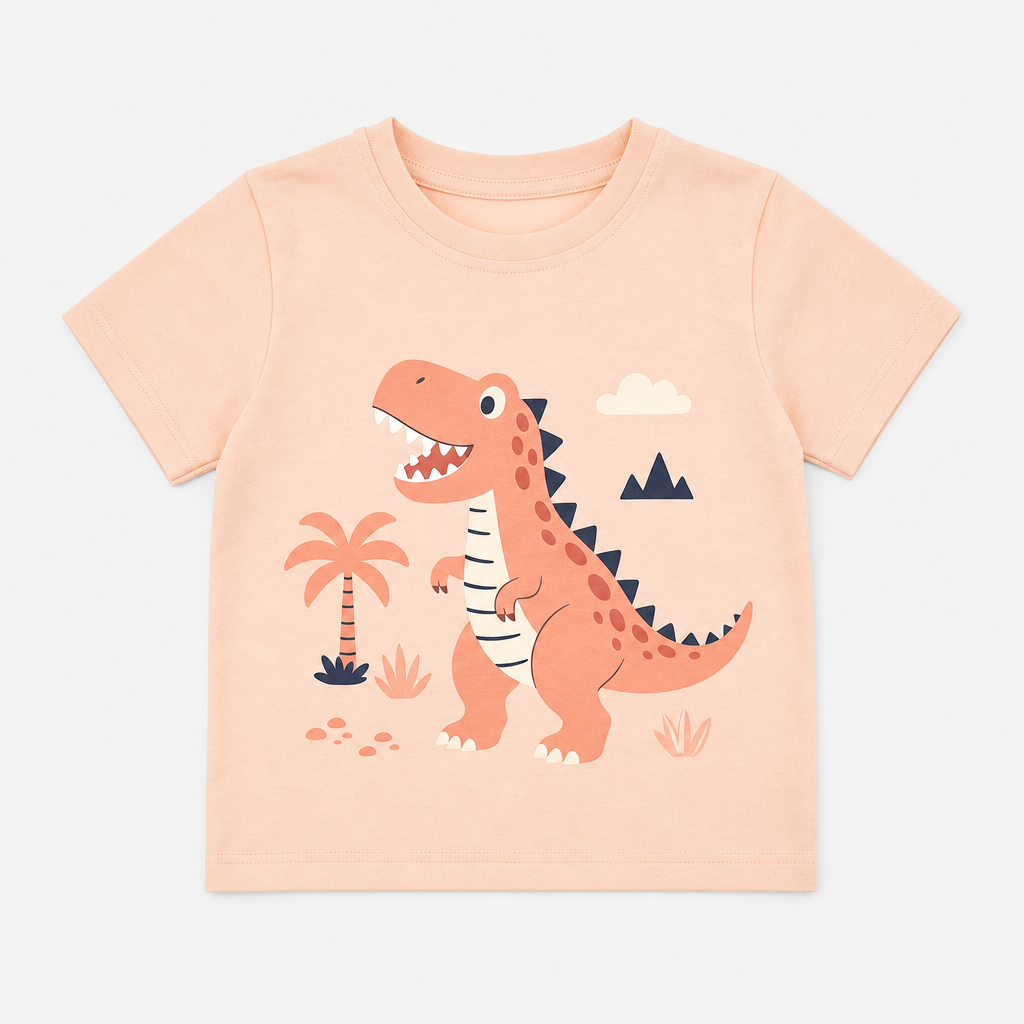 Pale Peach Graphic Tee
