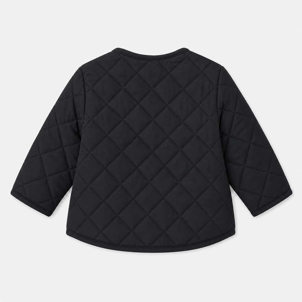 Black Quilted Jacket view 2