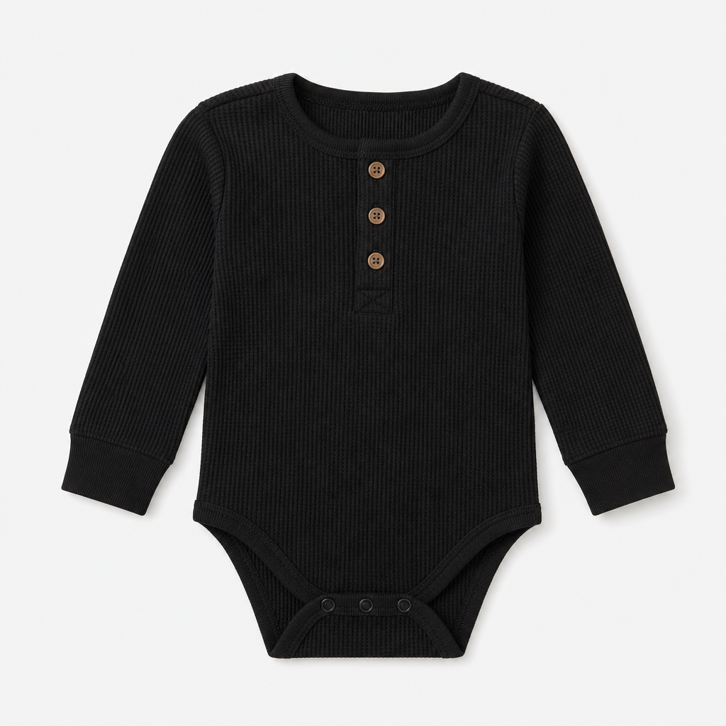 Black Henley Bodysuit