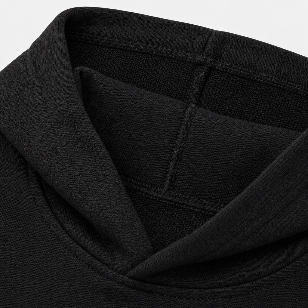 Black Hooded Sweatshirt view 3