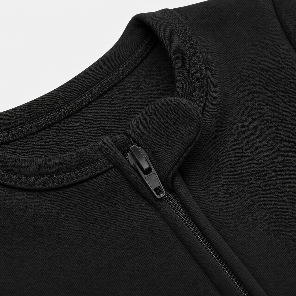Black Zip-Up Sleeper view 3