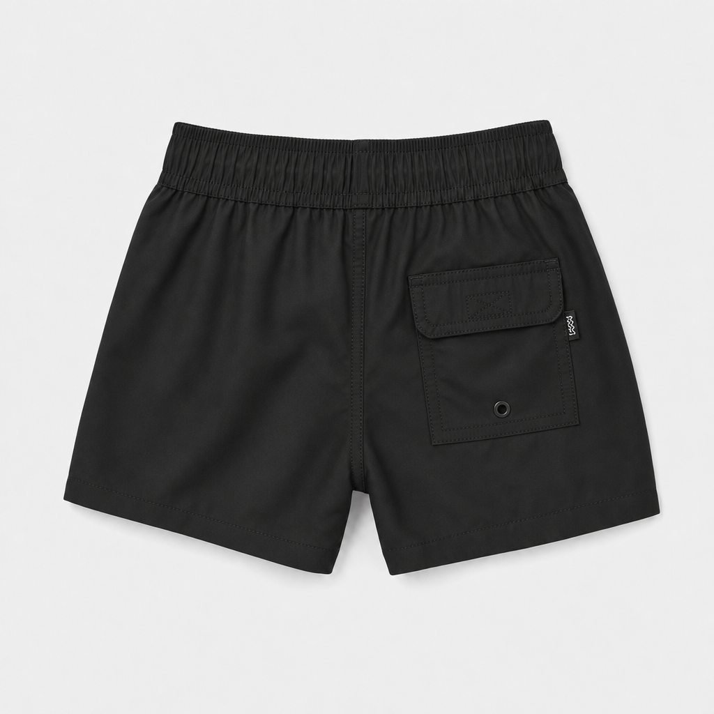 Black Swim Trunks view 2