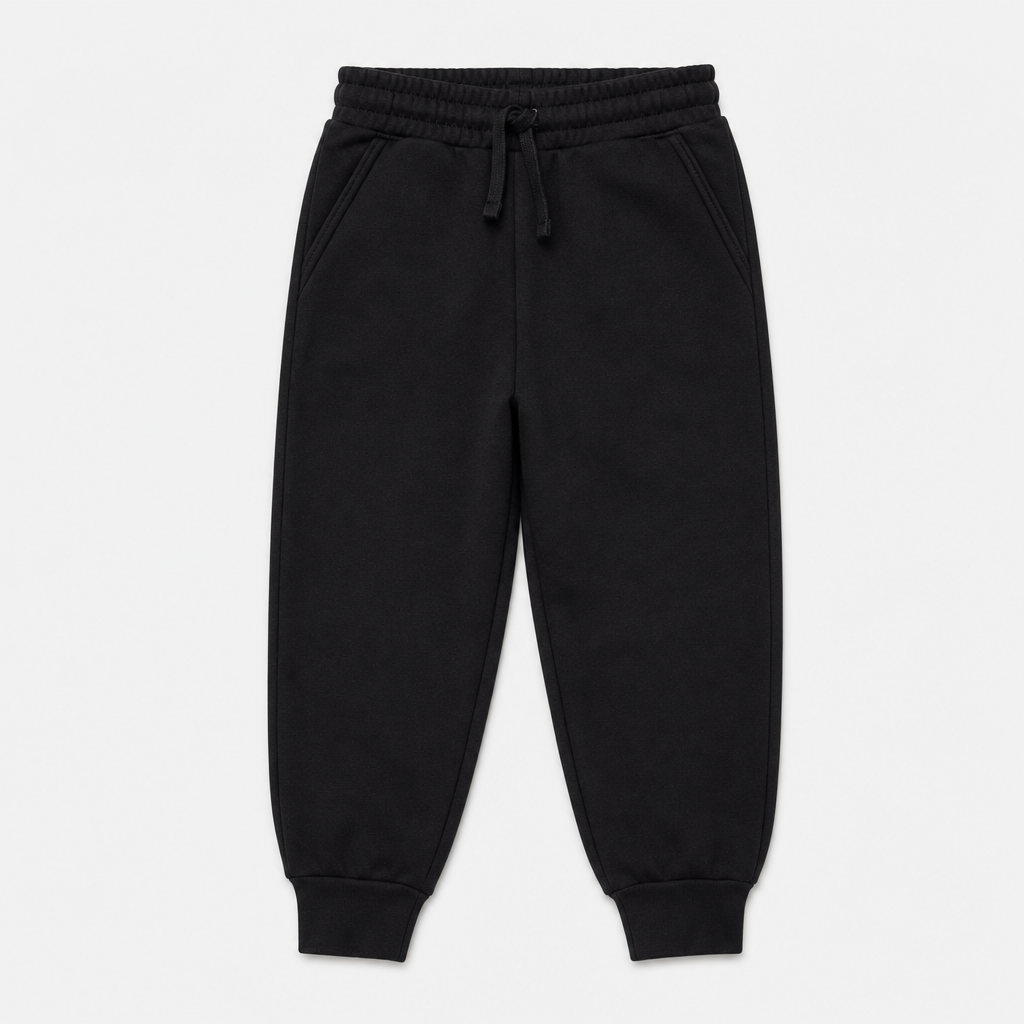 Black French Terry Joggers