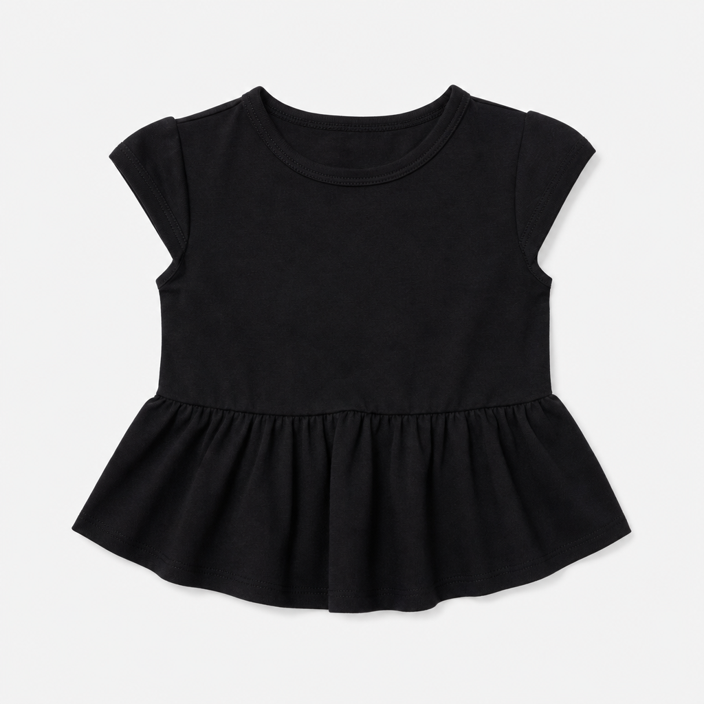 Black Peplum Top