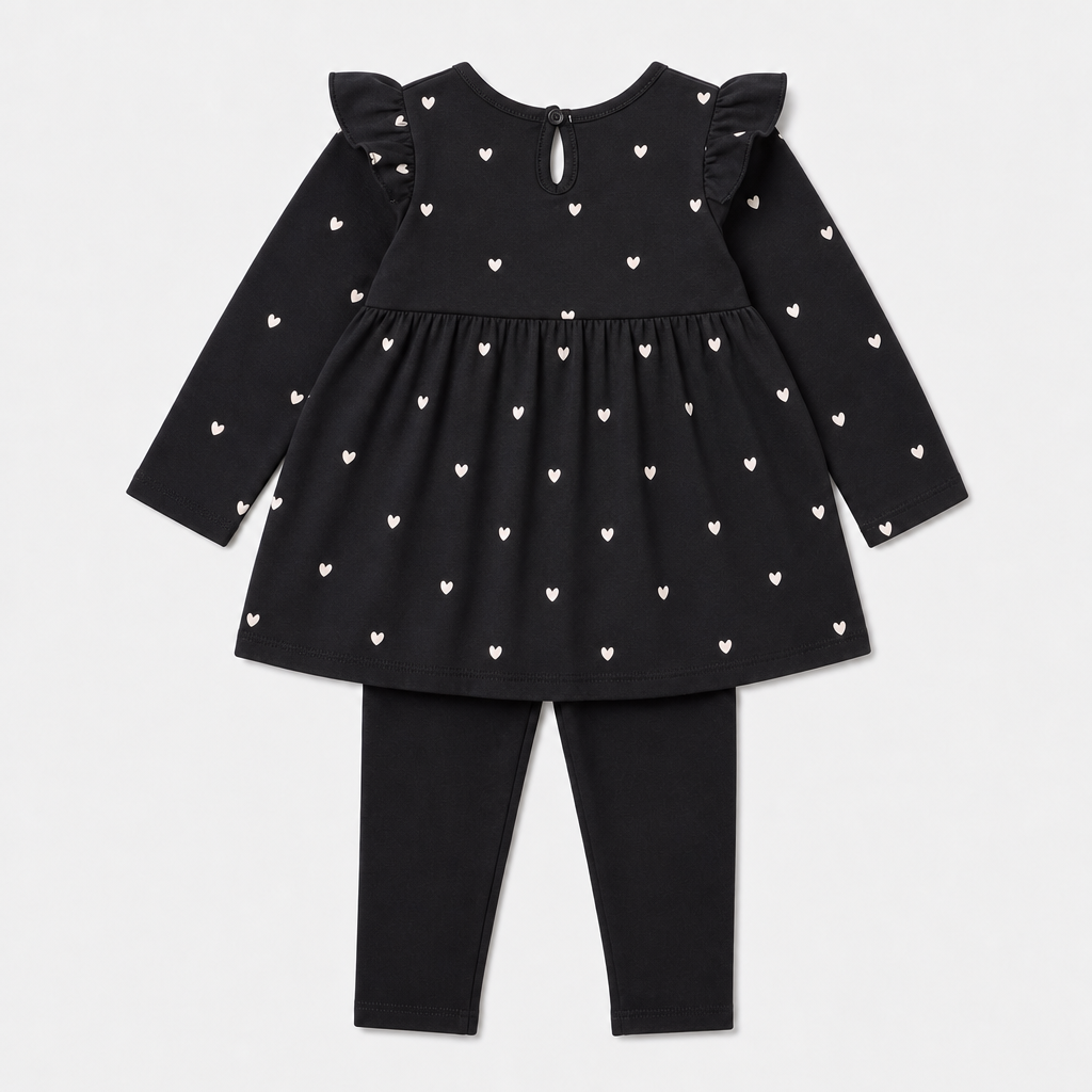 Black Legging & Tunic Set view 2