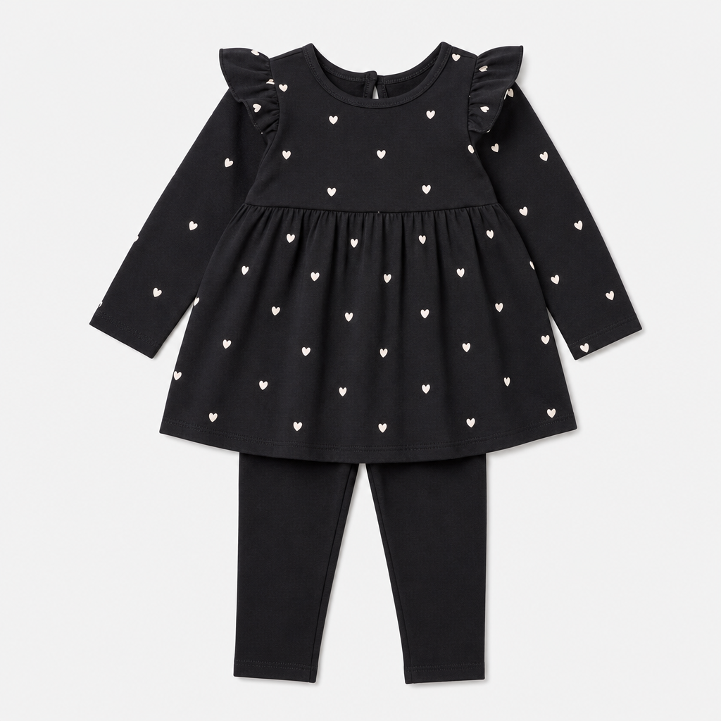 Black Legging & Tunic Set