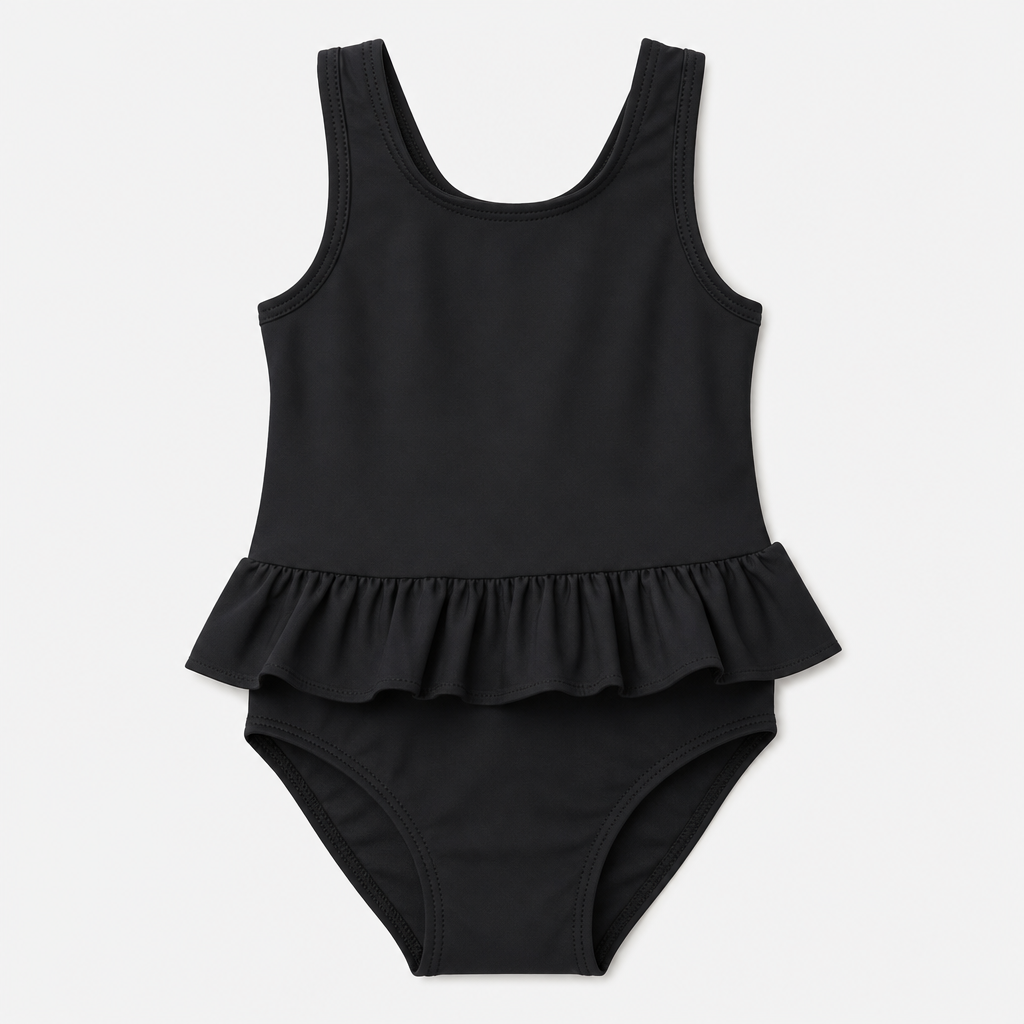 Black One-Piece Swimsuit