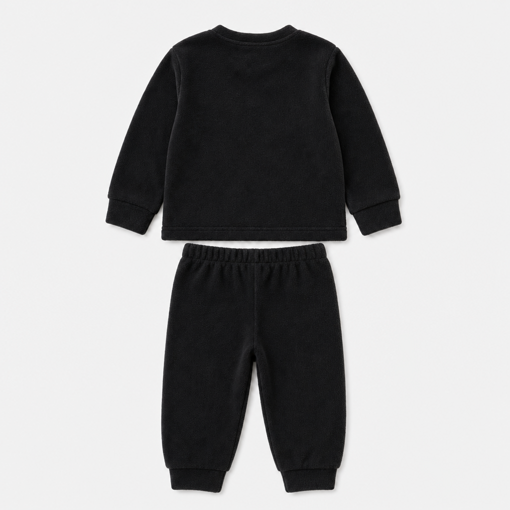 Black Fleece Pajama Set view 2